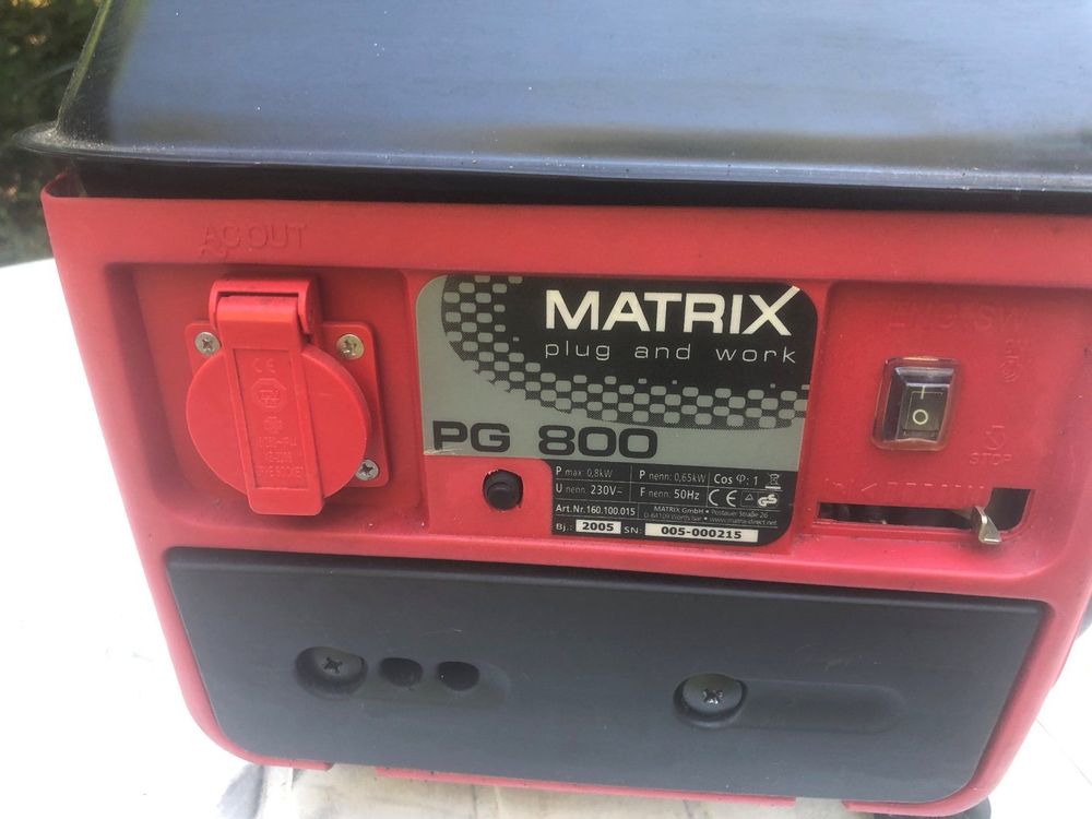 Matrix PG 800 Stromgenerator (Gebraucht) in Uster für CHF 120 – nur ...
