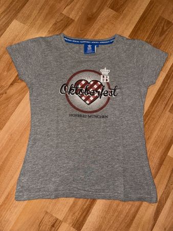 T-Shirt Hofbräu München Oktoberfest Gr. S grau