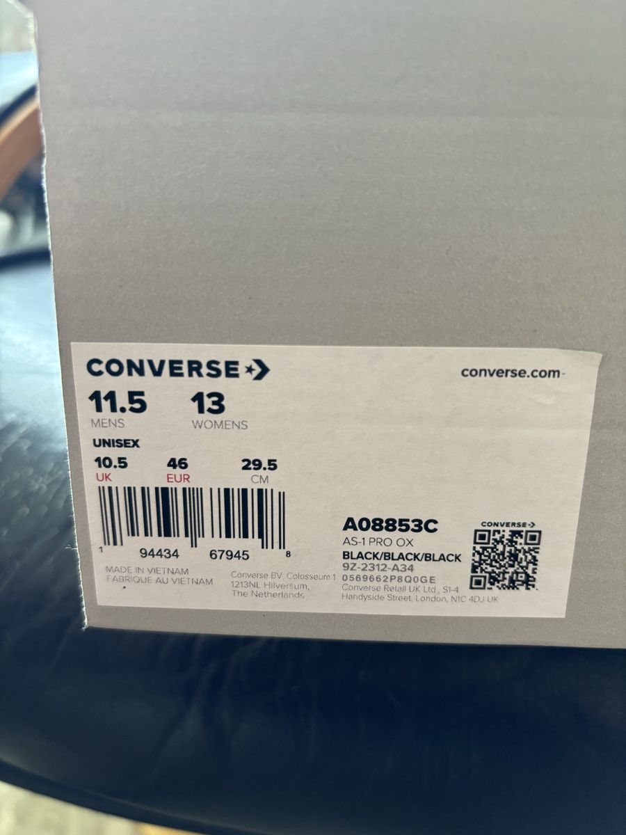 Converse Herrenschuhe: Converse AS-1 Pro Gr. 46, Schwarz - NEU! – Neu und originalverpackt aus Dübendorf von mba_5yvw 6
