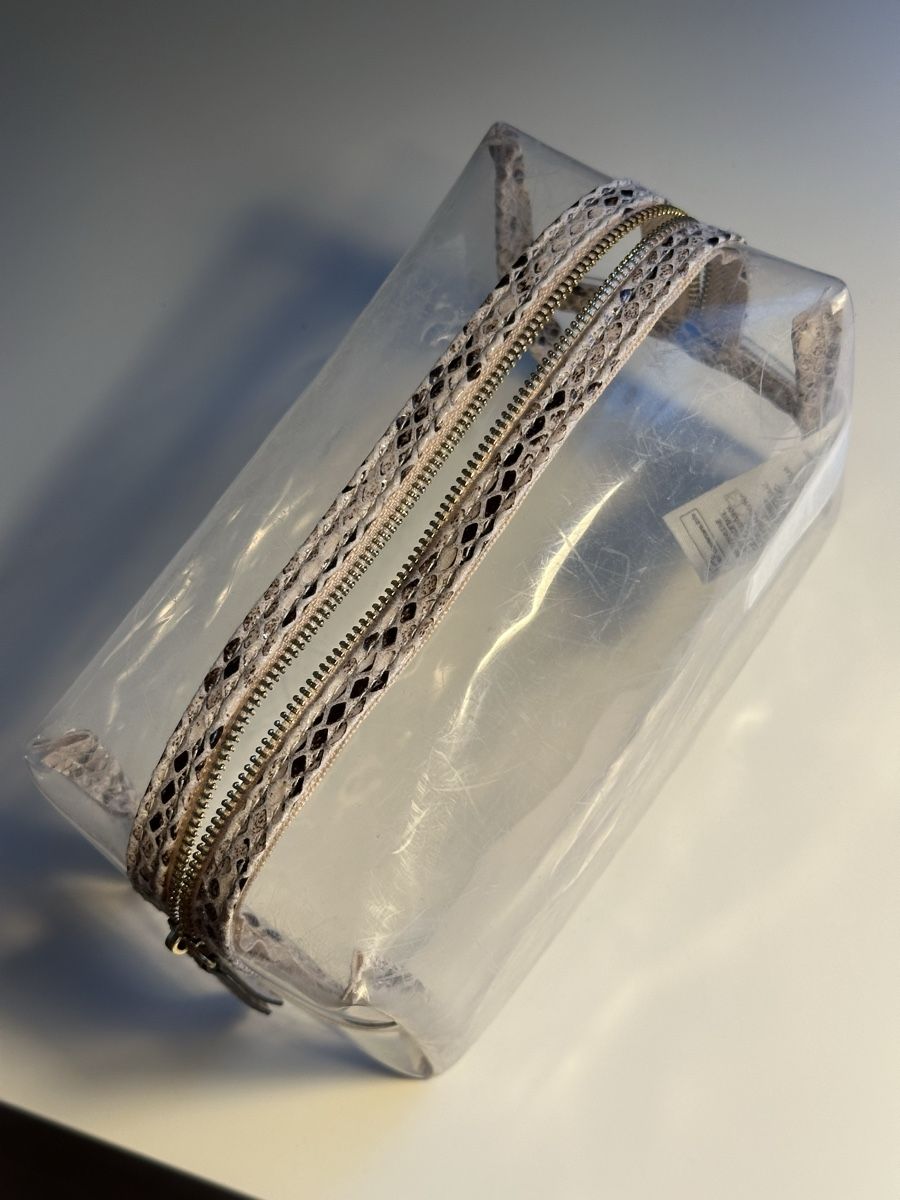 Custodie per cosmetici: 2x Transparente Kosmetiktasche mit Schlangenmuster – Usato da Hergiswil NW venduto da kaufe_at_kaufmann 4