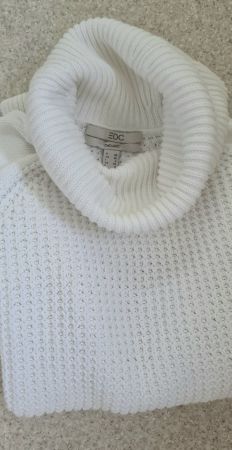 Pullover Rollkragen EDC Organic Weiss Grösse XS neuwertig