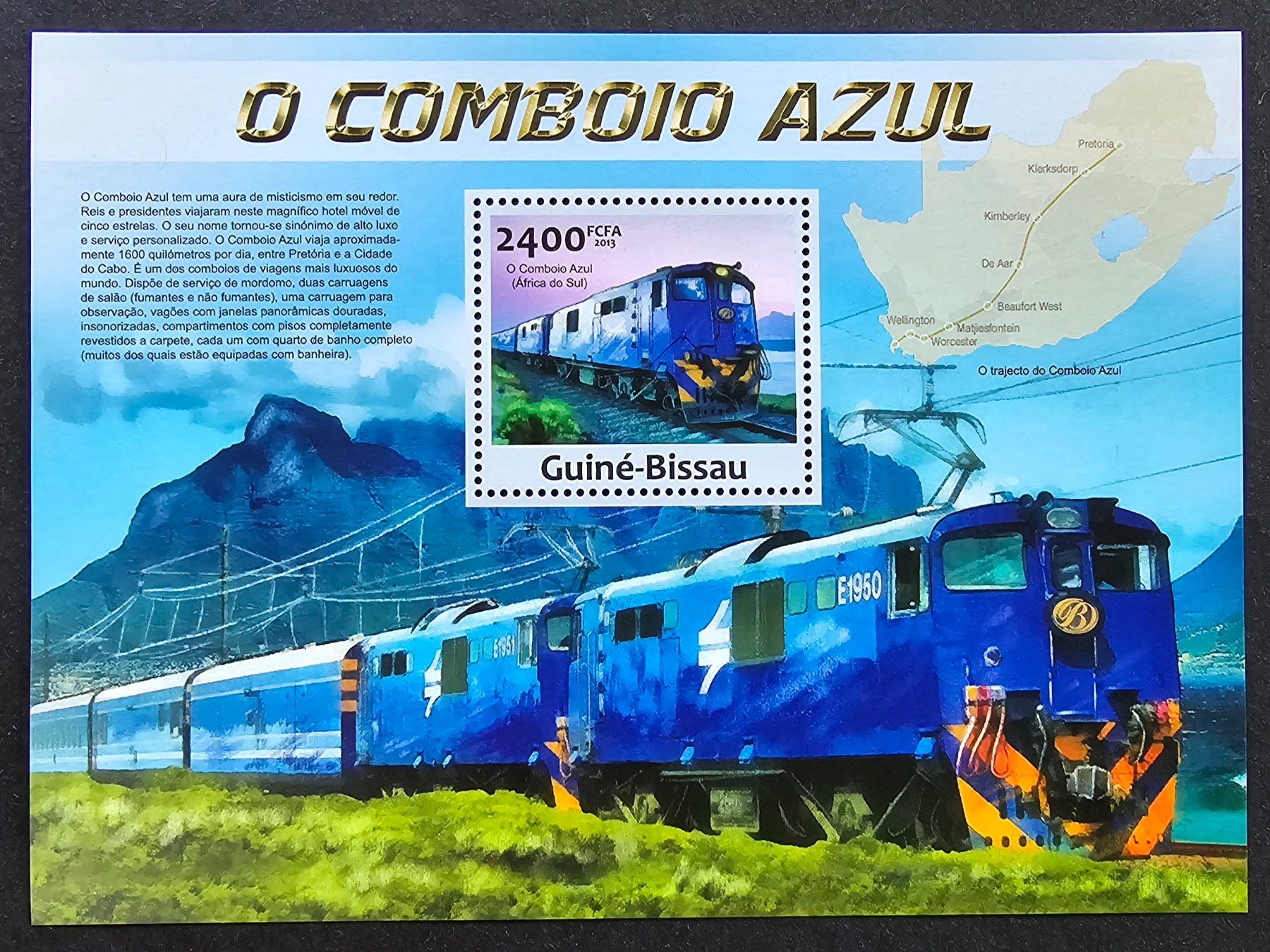 Alle Briefmarken: Guinea Bissau-Mi Block 1148 ** (2013) Eisenbahn – Neu (gemäss Beschreibung) aus Hittnau von stamps_and_coins