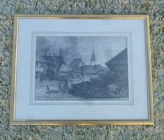 Bild ++ Köniz im Jahr 1850 gerahmt