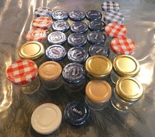 Lot de 30 minis pots à confiture ou autre, en verre