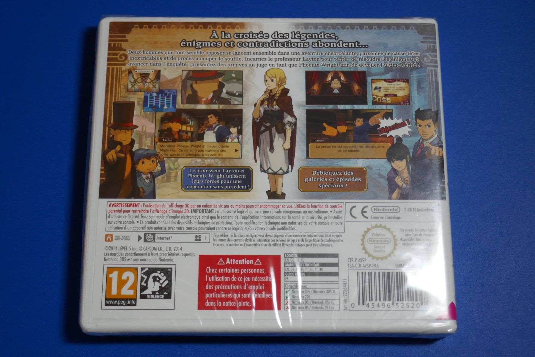 Nintendo Giochi: Professeur Layton vs Phoenix Wright (Blister) - Nintendo 3DS – Nuovo e nell'imballaggio originale da Vuarrens venduto da Espace-Retro 3