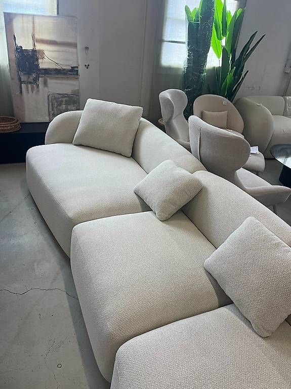Kave Home Divani: Kave Home Sofa Martina aus Chenille in Ecru – Nuovo (secondo la descrizione) da Zollikofen venduto da uniqueroom 1