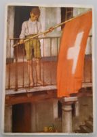 Bundesfeierpostkarte Nr.53a - 1931 - Knabe mit Fahne gest.
