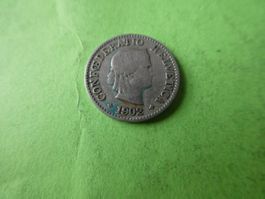 Schweiz 1902, 5 Rappen