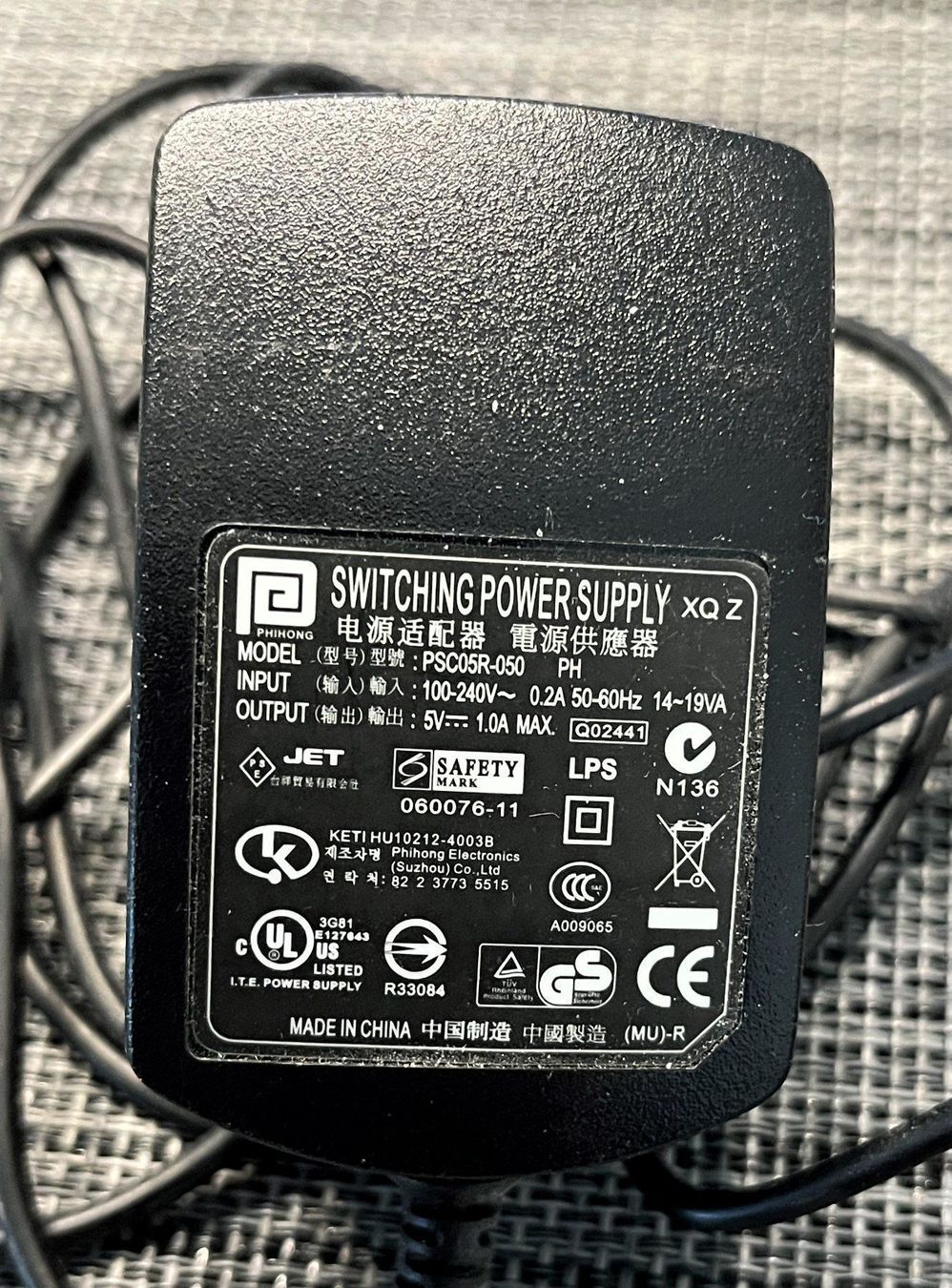Unità & Adattatore: Netzadapter PSC05R-050 – Usato da Zürich venduto da baracuda8048 1