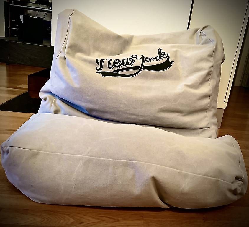 Hocker: Sitzsack Sitzpouf Baumwolle  – Gebraucht aus Bassersdorf von Darione 1