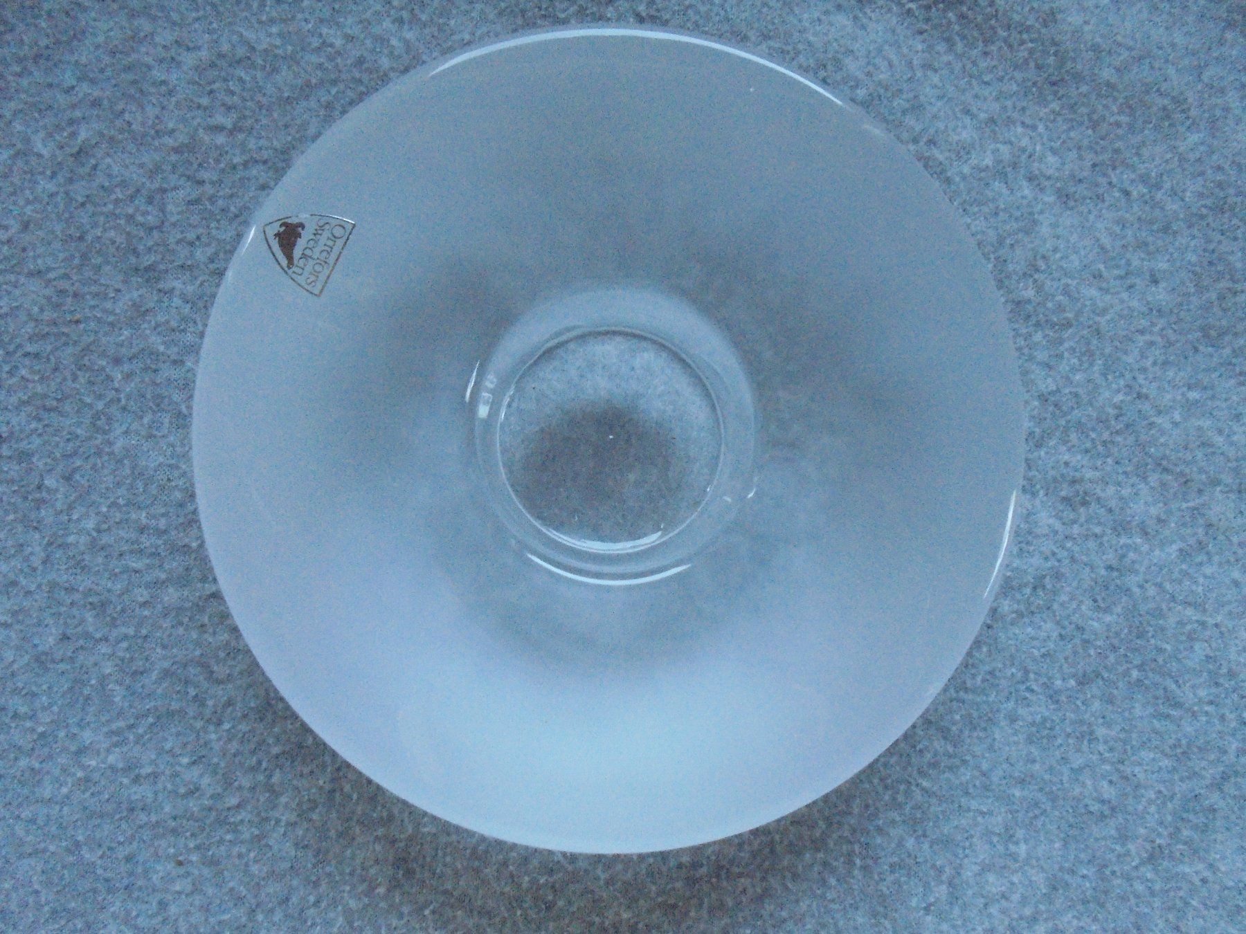 Portacandele: Kerzenhalter "Orrefors Sweden" rund, Mattglas – Usato da Rüschegg-Heubach venduto da Ofen111 3