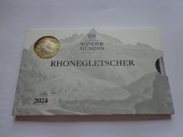 Münzsatz 2024 Rhonegletscher Stgl - Complet avec carton