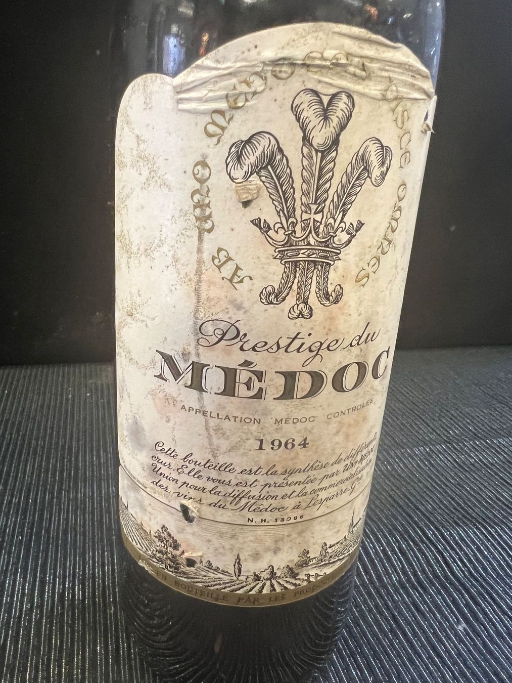 Wein: PRESTIGE DU MÉDOC 1964 – Neu (gemäss Beschreibung) aus Genève von Leboucheoreilles 1
