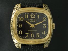 Vintage SPENDID DE LUXE antimagnetic 1970er ungetragen 34mm