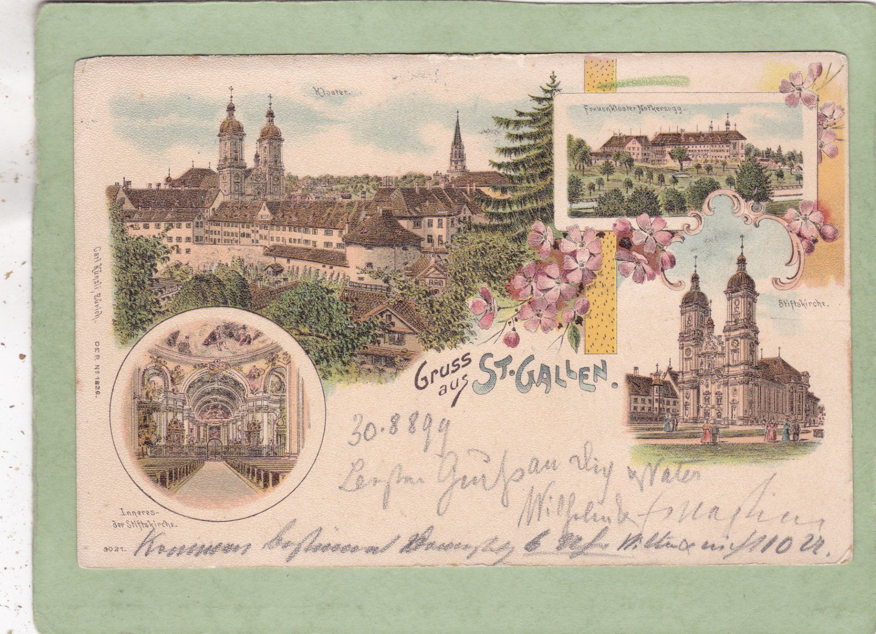 Cartoline postali: St. Gallen 1899 – Usato da Herisau venduto da Lisegrat2008