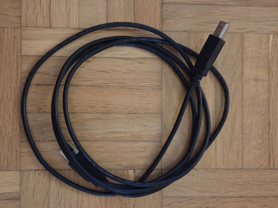 Cavi: USB Kabel Typ A auf Typ B schwarz – Usato da Winterthur venduto da SilWi