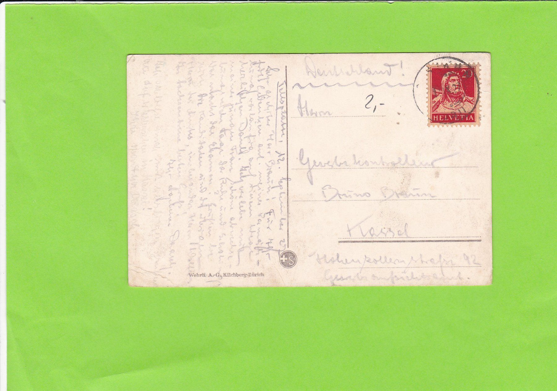 Cartoline postali: Axenstrasse-Gallerie-belebt – Usato da St. Peterzell venduto da neckertal 1