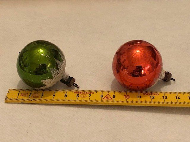 Tutte le decorazioni: Duo antike, kleine Weihnachtskugeln mit Schnee-Glitzer – Usato da Gossau/ZH venduto da amazonas66 2