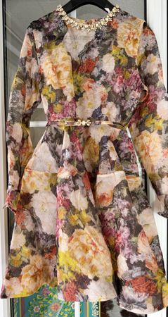 Wunderschönes Kleid Leinen mix NEU