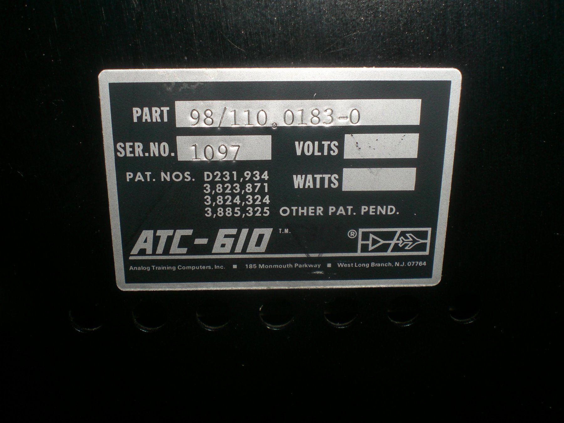 Misurare: Fluglageanzeige zu Flugsimulator ATC 610 – Usato da Grellingen venduto da Neuron67 3