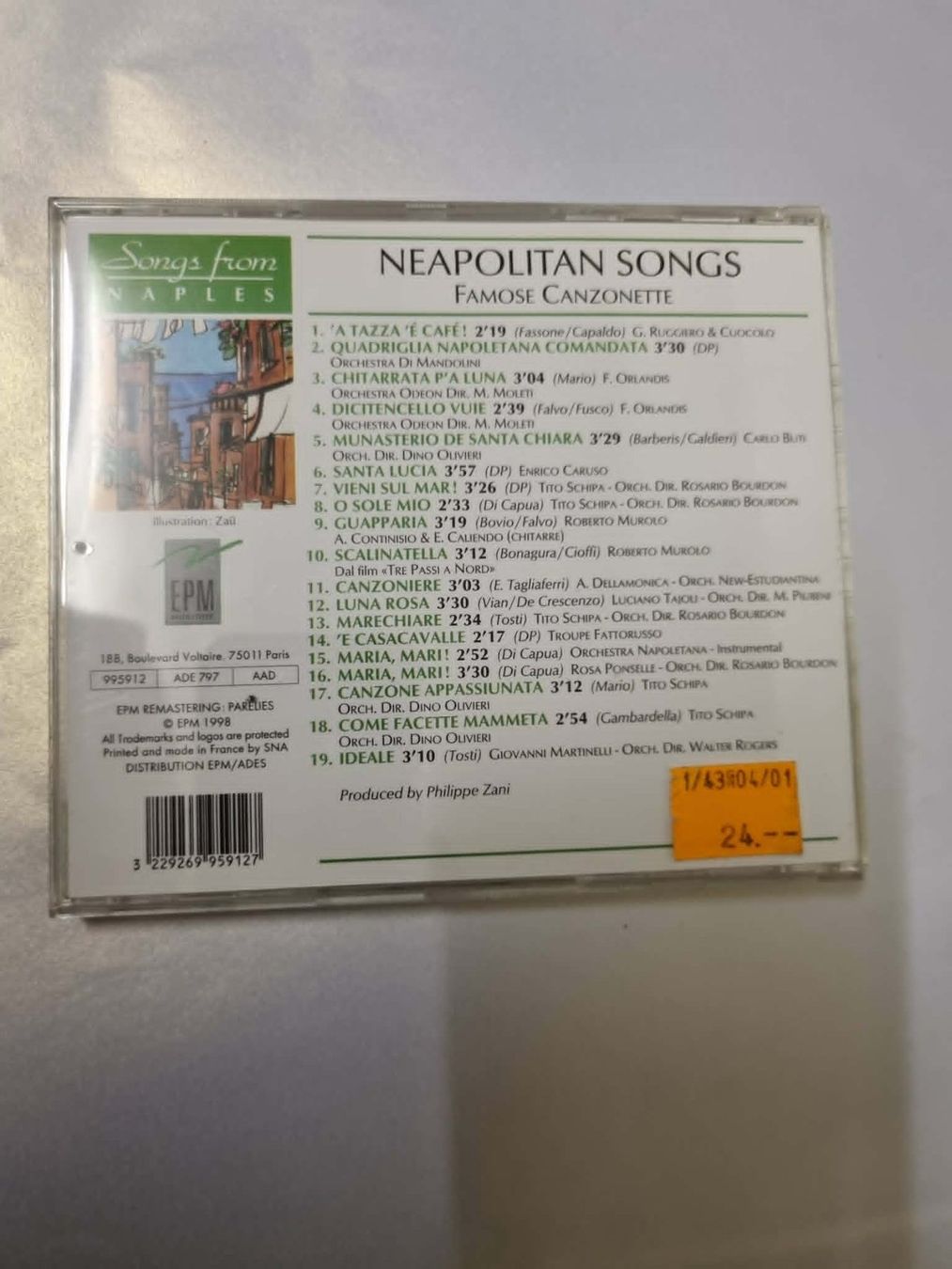CD: CD NAPOLI SUONI – Usato da PORRENTRTUY venduto da RABAIS_SPORT 1