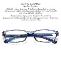 Lesebrille Floral Blue +1.0 +3.0 (DIV5)