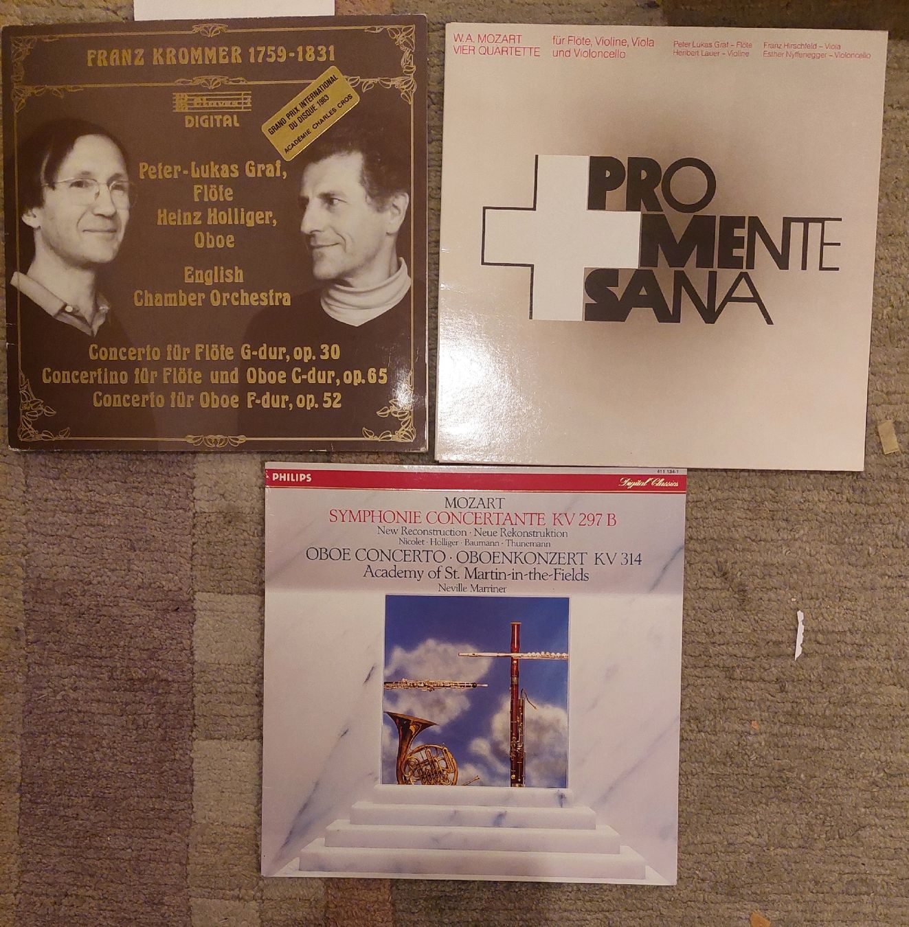 Dischi in vinile: 7 LPs mit Peter Lukas Graf, Holliger etc. – Usato da Zürich venduto da Cortin