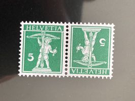 Schweiz Kehrdruck Tellknabe 5 K7III Falzspur