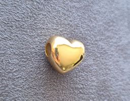 Charm Herz goldfarbig +Garantie