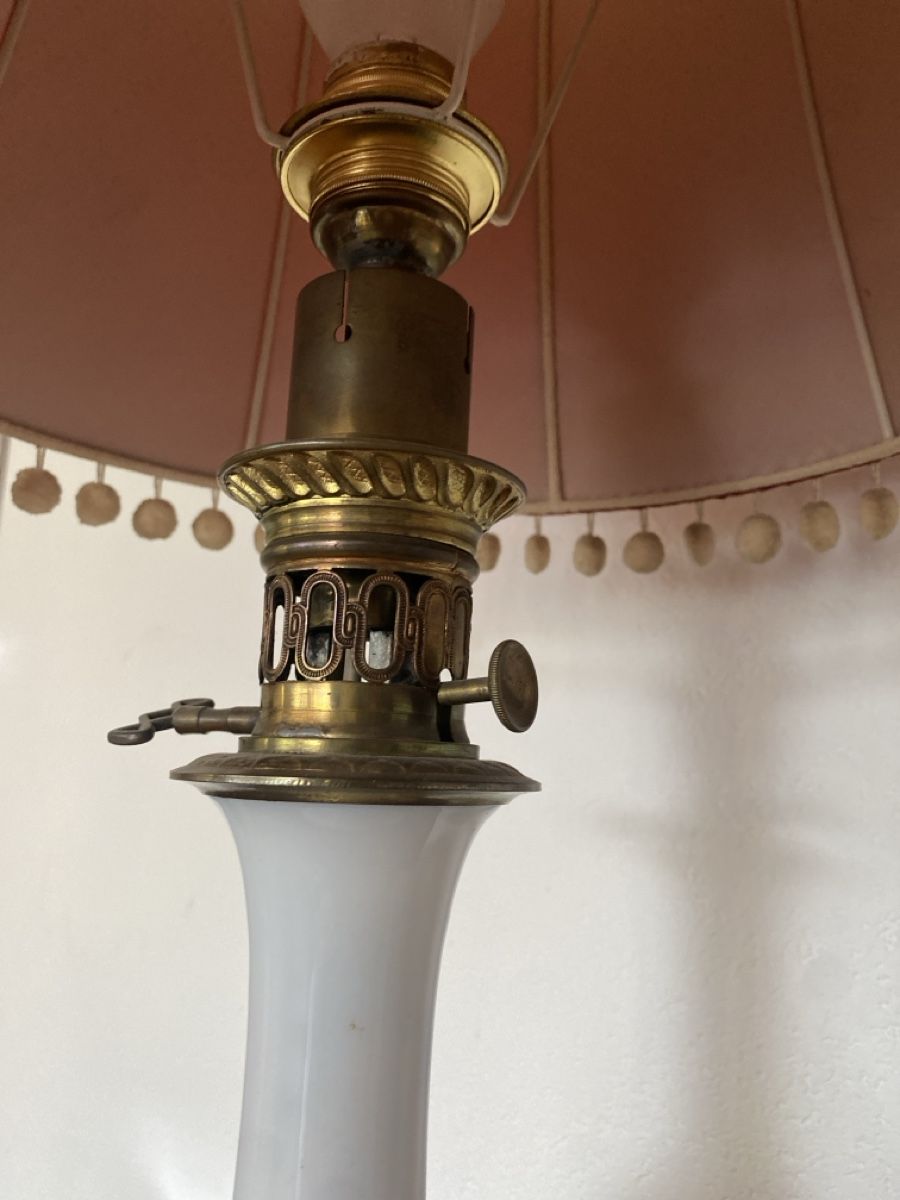 Lampade: Elegante Vintage Lampe mit Stoffschirm – Usato da Burgdorf venduto da gre_2ftz 3