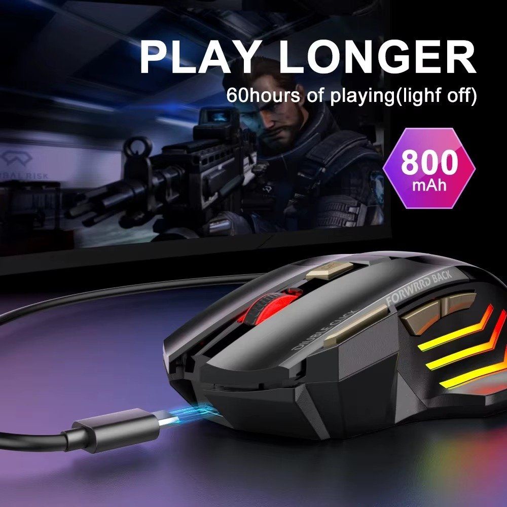 Maus: Wireless Gaming Mouse, 3200DPI, 7 Buttons, R – Neu und originalverpackt aus Unterägeri von RmOnline 1