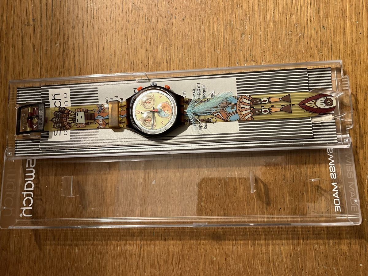 Swatch Uhren: Original Swatch Uhr Chrono Tanzfedern – Neu und originalverpackt aus St. Gallen von katercarlos 2