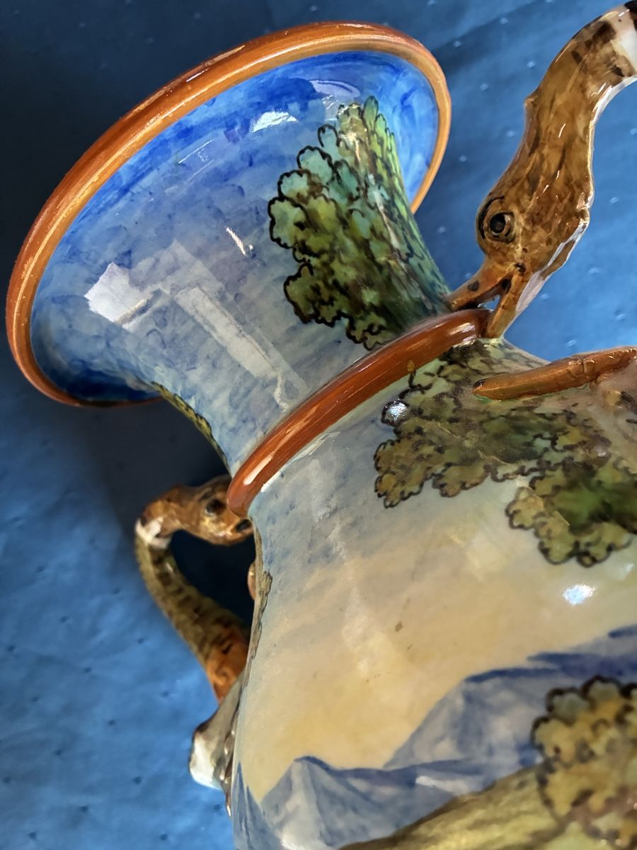 Ginori Vasen & Gefässe: Ginori Henkelvase – Gebraucht aus Dornach von Rosengarten 5