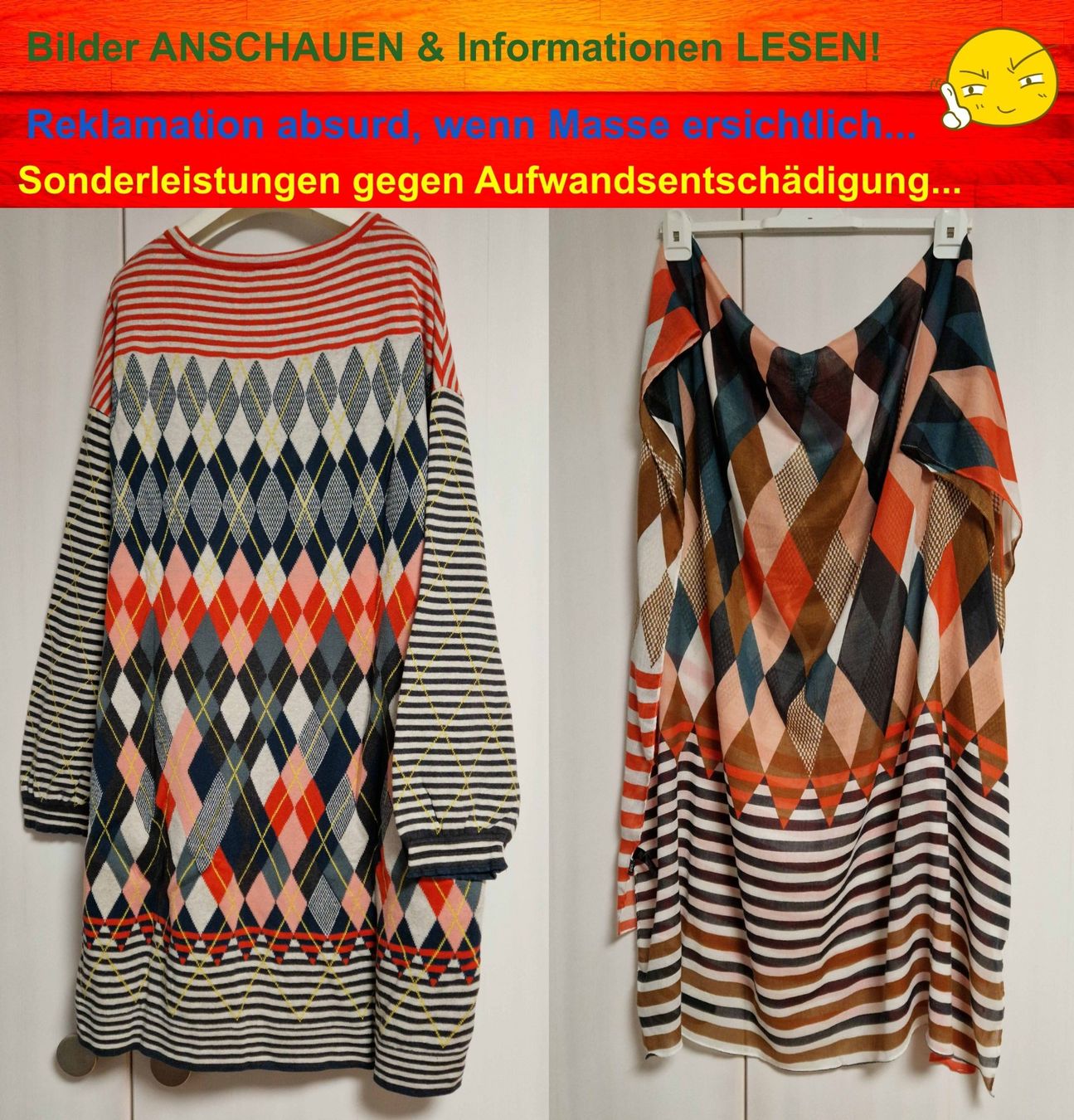 Robes: DIDI Pretty Different Kleid/Longpulli &passender Schal X(X)L – Neuf (Voir description) à Zürich par Family_Team-AG47-ZTB 1
