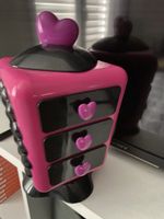 Schmuckkästchen Herz Design Pink Schwarz Schmuck Kind Girl 