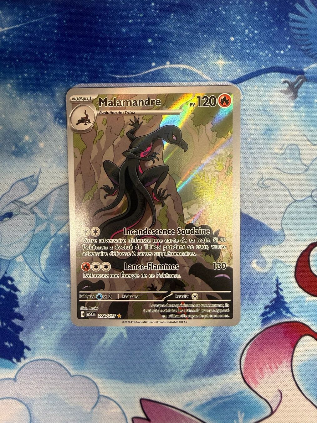 Pokémon Carte collezionabili: Malamandre AR - ASC 224 FR – Nuovo (secondo la descrizione) da Courgenay venduto da ScamBoxOff