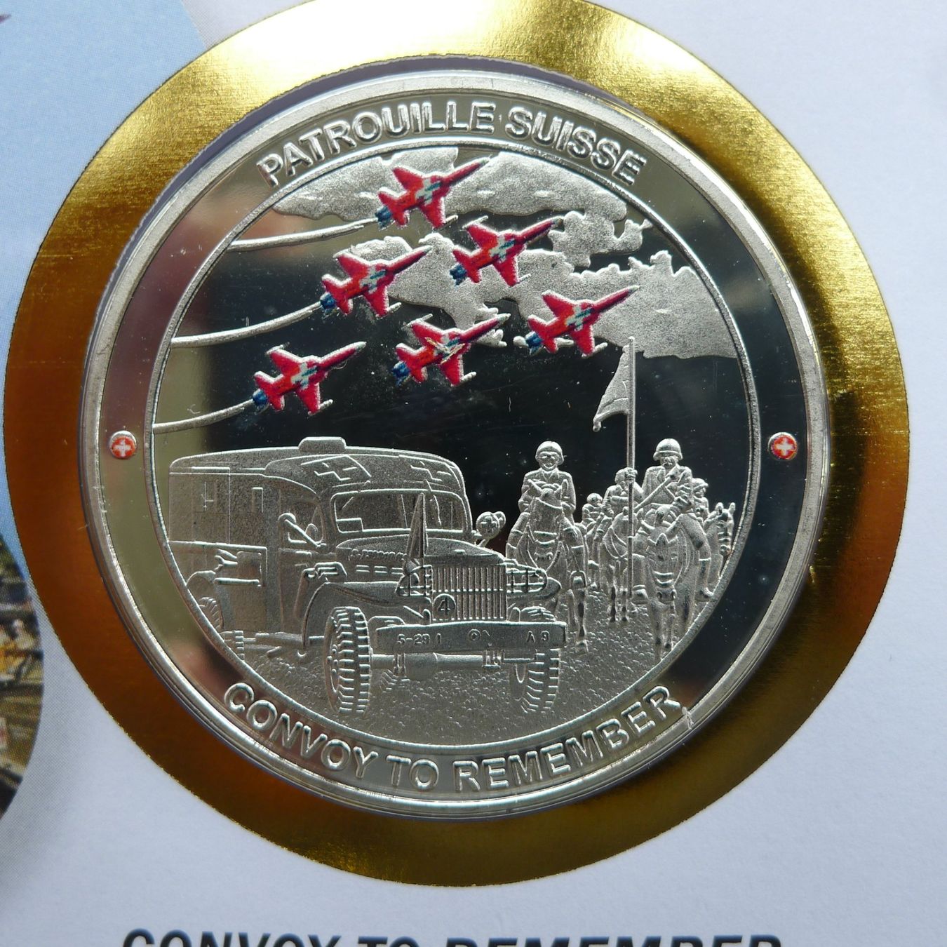 Tutti i francobolli: 2022, Patrouille Suisse Numisbrief "Convoy to remember" – Usato da Sursee venduto da Luzernerraute 1