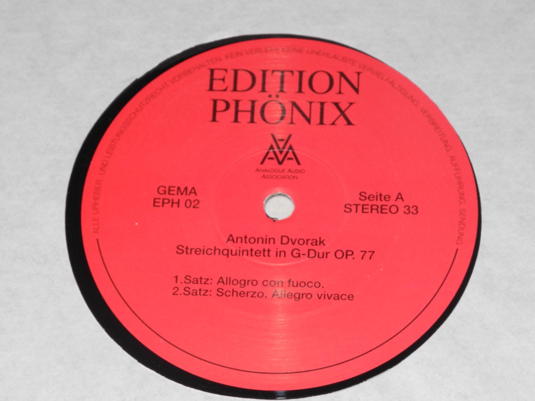 Dischi in vinile: DVORK: STREICHQUINTETT - PHILHARM. ENSEMBLE -EDITION PHÖNIX – Nuovo (secondo la descrizione) da Fahrwangen venduto da Swirl2 3