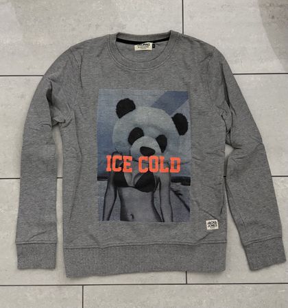 Jack & Jones Herren-Sweatshirt mit Panda-Print, Grösse M
