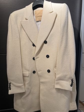 Cappotto doppio petto beige David Naman - taglia 52 (L)