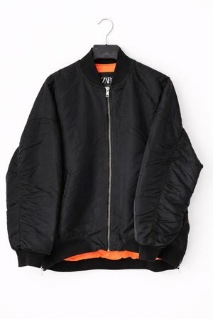 Veste Bomber Zara noire, parfait pour la mi-saison!