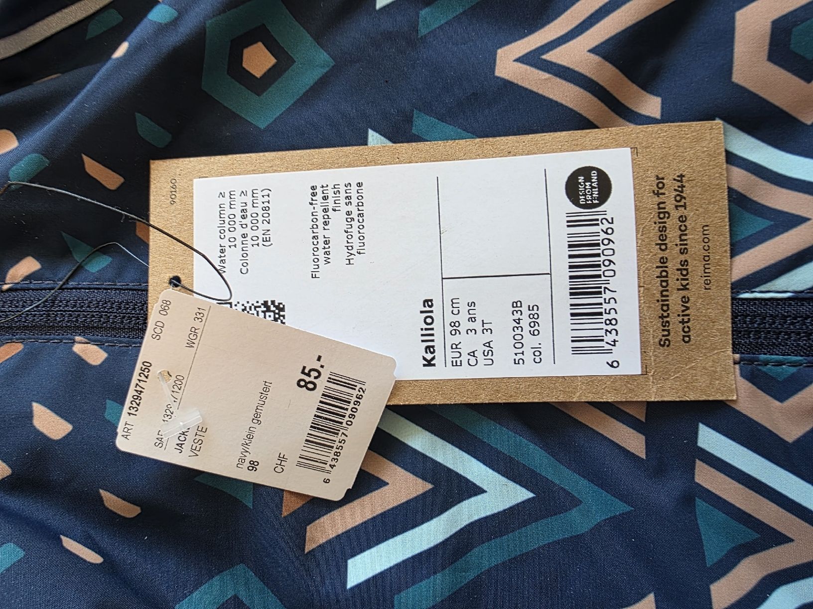 Reima Giacche & Cappotti: NEU Jacke Reima Grösse 98 – Nuovo e nell'imballaggio originale da Zürich venduto da Allek 4