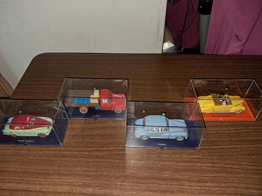 Les voitures de Tintin en miniatures