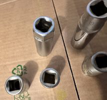 6 Stk. - Stecknuss 17, 18, 19, 24 mm - 18, 19 mm lang - 1/2"