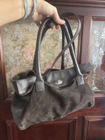 Ledertasche Wildleder