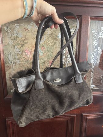 Ledertasche Wildleder