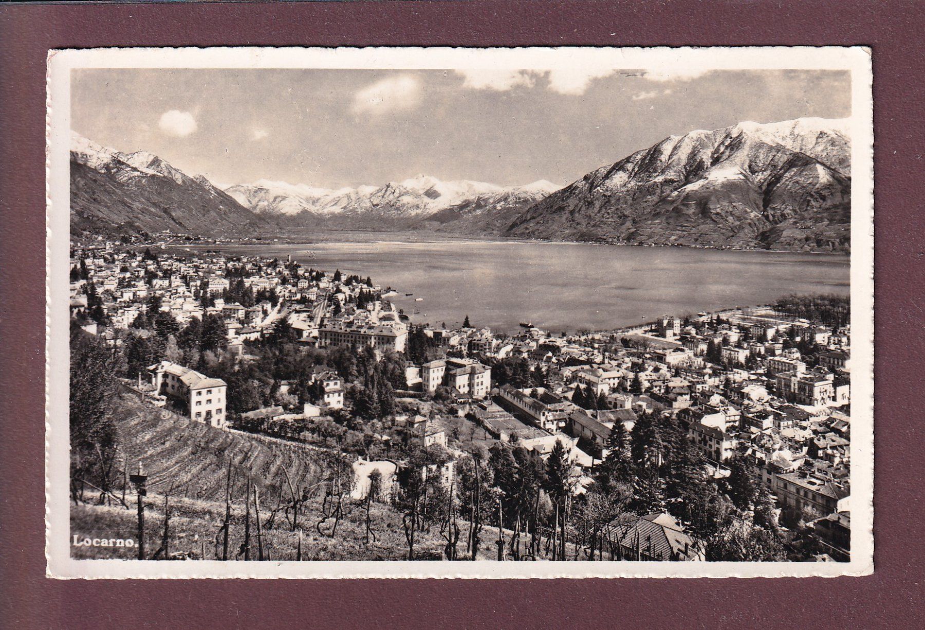 Cartoline postali: LOCARNO - 1954 – Usato da Pully venduto da nicecards