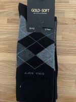 2 Paar Herren Socken, Gold-Soft, Gr. 39-42, schwarz
