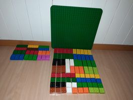 Lego Duplo Grundplatte 38x 38cm und 104 Klemmbausteine