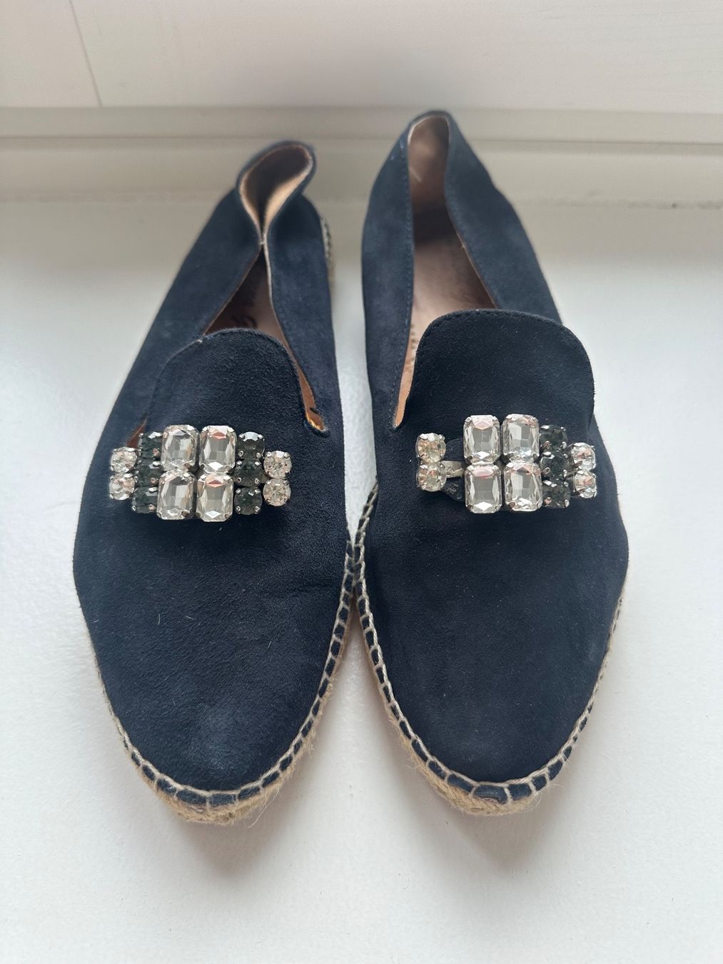Scarpe da donna: Dunkelblaue Espadrilles mit Glitzerstein – Usato da Uster venduto da Monika_OB 7